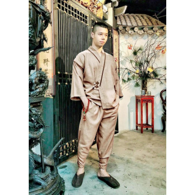 ĐỒ LAM ĐI CHÙA Đồ Lam Đi Chùa Set Đồ Nam Cao Cấp S11