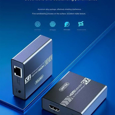 HỘP NỐI DÀI HDMI RA CỔNG LAN 60M V145A 4K UNITEK - HÀNG CHÍNH HÃNG
