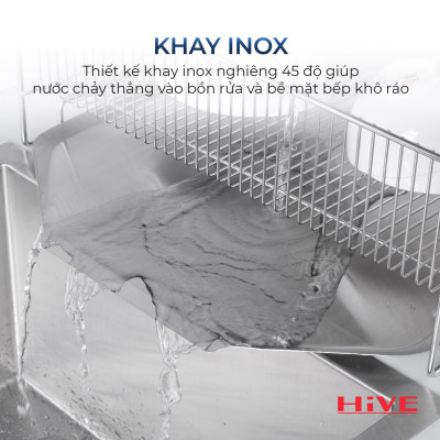 Giá úp chén bát HiVE SB 2 tầng