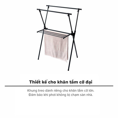 Giá Phơi Quần Áo Bằng Thép Không Gỉ PSBK-05 TENMA, Dễ Dàng Tháo Lắp, Dễ Dàng Gấp Gọn Và Điều Chỉnh