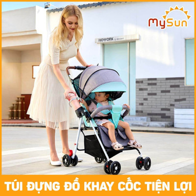 Đã ẩn Xe đẩy nằm ngồi gấp gọn cho em bé sơ sinh 1 2 3 4 tuổi Luxury MySun