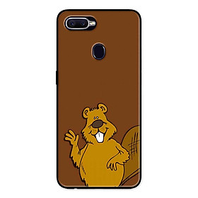 Ốp Lưng in cho Realme 2 Mẫu Hải Ly Xin Chào - Hàng Chính Hãng