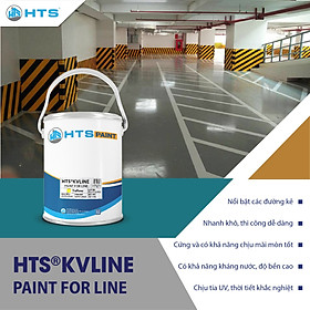 Sơn kẻ vạch HTS KVLINE độ bền cao, kháng nước, chịu UV thùng 5kg