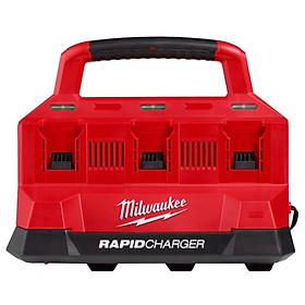 TRẠM SẠC NHANH 6 CỔNG MILWAUKEE M18 PC6 - HÀNG CHÍNH HÃNG