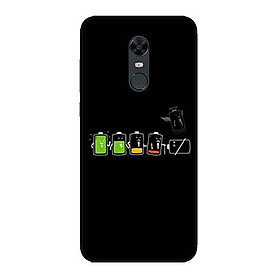 Ốp Lưng in cho Xiaomi Redmi 5 Mẫu Nguồn Pin - Hàng Chính Hãng