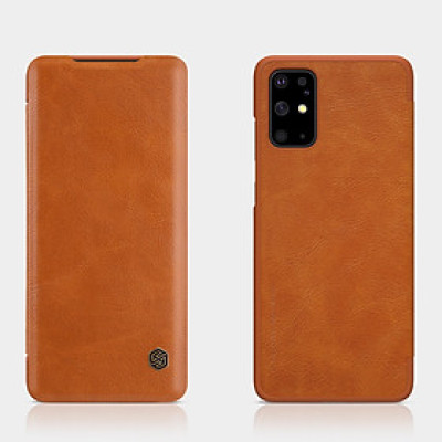 Bao da Leather cho Samsung Galaxy S20 Plus hiệu Nillkin Qin HPK-01 (Chất liệu da cao cấp, có ngăn đựng thẻ, mặt da siêu mềm mịn) - Hàng chính hãng