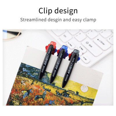 Hộp 12 Cây Bút Bi 3 ngòi 3 màu 0.7mm BAOKE/B52