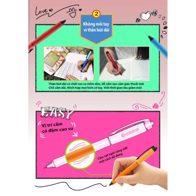 Bộ 3 cây bút bi mực gel STABILO Palette 268XF ( xanh+đỏ+đen )