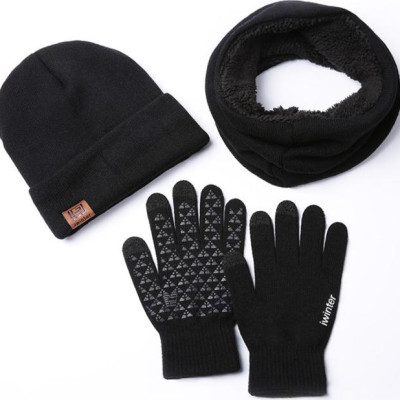 Combo nón, khăn, găng tay len cảm ứng điện thoại