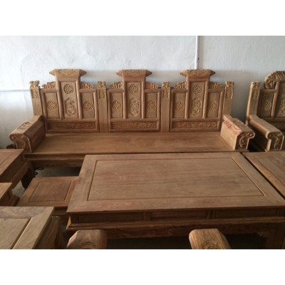 Bộ Bàn Ghế Âu Á Hộp Kiểu Cuốn Thư Gỗ Hương Vân