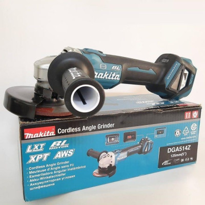 MÁY MÀI GÓC DÙNG PIN (125MM/CÔNG TẮC TRƯỢT/AWS//BL)(18V) (KHÔNG KÈM PIN VÀ ĐẾ SẠC) MAKITA DGA514Z- HÀNG CHÍNH HÃNG