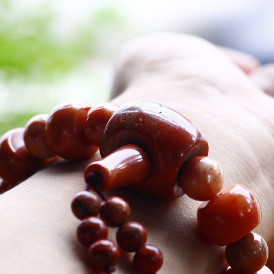 Vòng tràng hạt san hô hóa thạch mệnh hỏa, thổ - Ngọc Quý Gemstones