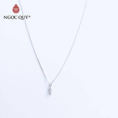 Dây chuyền bạc mặt chiếc lá - Ngọc Quý Gemstones