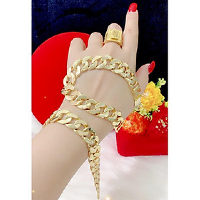 Lắc tay nam kiểu lặc mạ 24k cao cấp E679