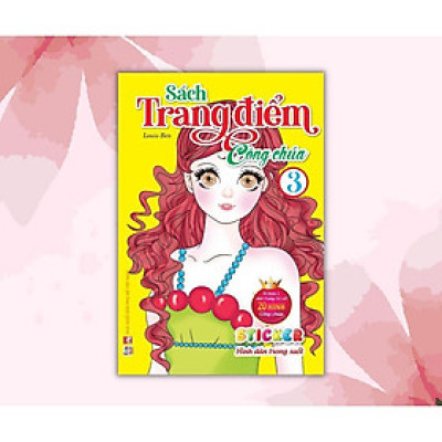 Sách - Trang Điểm Công Chúa - Tập 3 - Tô Màu + Sticker Trong Suốt - Việt Thư