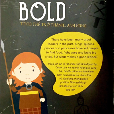 Sách song ngữ Danh nhân Thế giới – World Famous People: I Can Be Bold– Tớ có thể trở thành anh hùng, tặng file nghe tiếng Anh