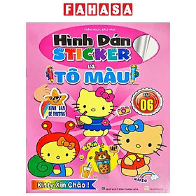 Sách - Hình Dán Sticker Và Tô Màu - Tập 6