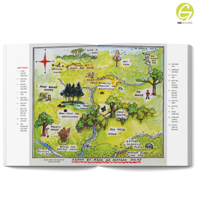 Trọn bộ 4 cuốn sách Gấu Pooh Xinh Xắn - Winnie The Pooh (A.A.Milne) bản Song ngữ có Audio giúp bé học tiếng Anh