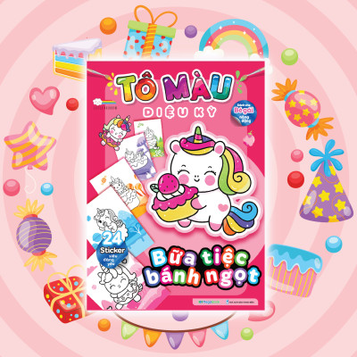 Tô màu diệu kỳ- Bữa tiệc bánh ngọt