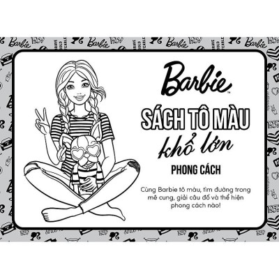 BarBie - Năng Động - Sách tô màu khổ lớn