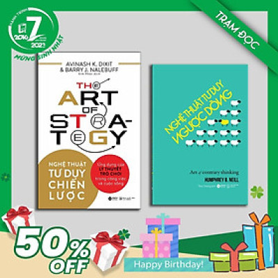 [ Thăng Long Books ] Bộ Sách: Nghệ thuật tư duy chiến lược + Tư duy ngược dòng