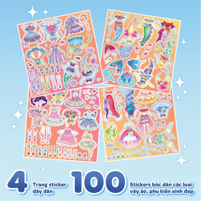 Sách Thời trang Công chúa Kỳ diệu (4 trang stickers)