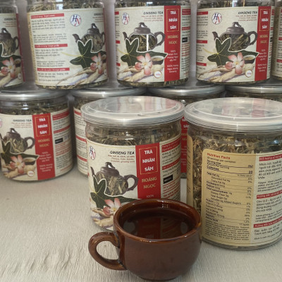 [Date xa] Trà nhân sâm hũ 100g - Hoang Ngoc Global