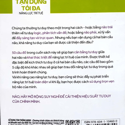 50 Câu Đố Cân Bằng Não Trái - Não Phải Giúp Bạn Phát Triển Kĩ Năng Tư Duy