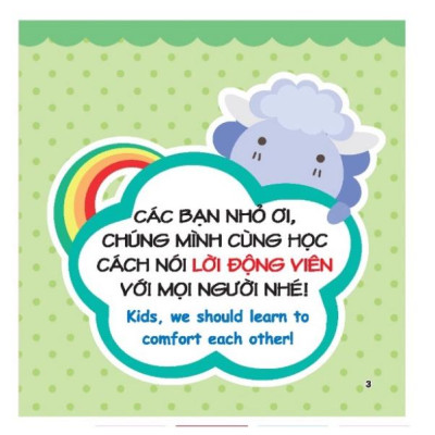 Sách - Rèn luyện kỹ năng giao tiếp bằng tranh cho bé - Lời động viên (song ngữ Anh - Việt)