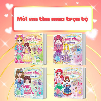Sách thời trang Công chúa - Sách bóc dán sticker cho bé gái