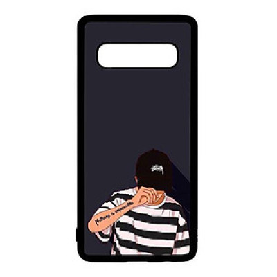 Ốp lưng điện thoại dành cho Samsung S10 Plus Bad Boy Nón Đen