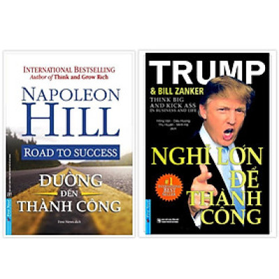 Sách - Combo Đường đến thành công + Nghĩ lớn để thành công - FirstNews