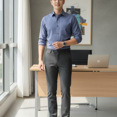 Áo sơ mi tay dài Khatoco