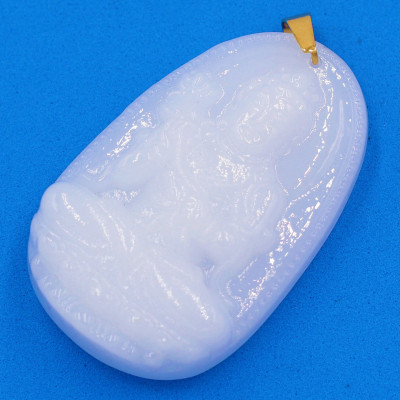 Mặt phật Đại Thế Chí Bồ Tát trắng 5cm kèm hộp nhung