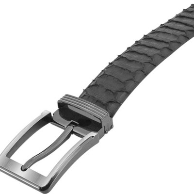 Thắt Lưng Nam Da Trăn VIP Đầu Kim Huy Hoàng HT4328 - Nâu