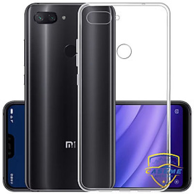 Ốp lưng dành cho Xiaomi Mi 8 Lite silicon TPU dẻo trong suốt dày dặn chống sốc, chống xước cao cấp - Hàng chính hãng