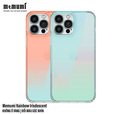 Ốp lưng chống sốc đổi màu cho iPhone 13 (6.1 inch) hiệu Memumi Rainbow Iridescent Case thiết kế mặt lưng đổi màu theo góc nhìn, chống sốc cực tốt, chất liệu cao cấp - hàng nhập khẩu