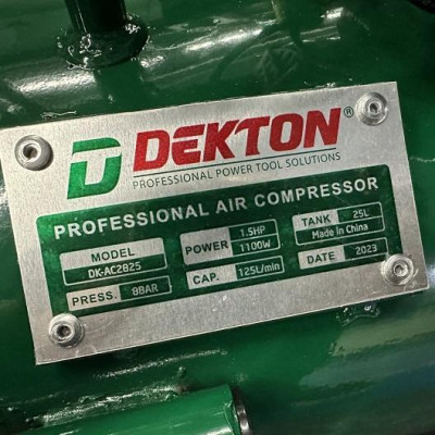 MÁY NÉN KHÍ  KHÔNG DẦU  25L DK-AC2825 DEKTON-HÀNG CHÍNH HÃNG