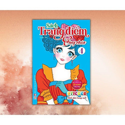 Sách - Trang Điểm Công Chúa - Tập 4 - Tô Màu + Sticker Trong Suốt - Việt Thư