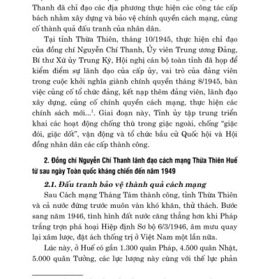 Đồng Chí Nguyễn Chí Thanh với cách mạng Thừa Thiên Huế  (1937 - 1949) bản in 2024