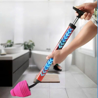 Dụng cụ thông tắc bồn cầu, cống bằng khi nén áp lực siêu mạnh