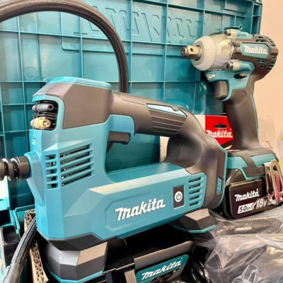 BỘ SẢN PHẨM (DMP180＋DTW300)(18V) MAKITA DLX2424JX1 (02 PIN 18V 01 ĐẾ SẠC 01 VALI ĐỰNG MAKPAC) - HÀNG CHÍNH HÃNG