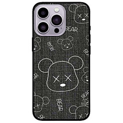 Ốp lưng cho IPhone 14 - 14 Plus - 14 Pro - 14 Pro Max - Họa Tiết Gấu Xám - Hàng Chính Hãng