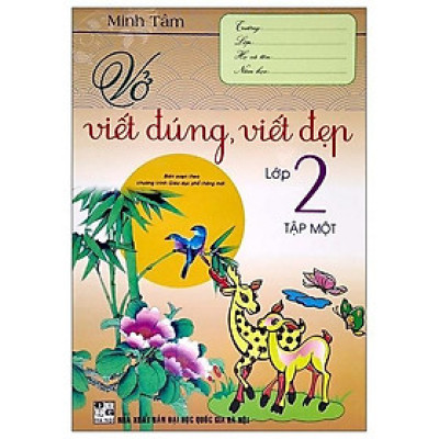 Sách - Vở Viết Đúng, Viết Đẹp Lớp 2 - Tập 1 - Biên Soạn Theo Chương Trình Giáo Dục Phổ Thông Mới - Hồng Ân