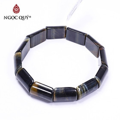 Vòng bản đá mắt hổ xanh đen 17x13x6mm mệnh thủy, mộc - Ngọc Quý Gemstones