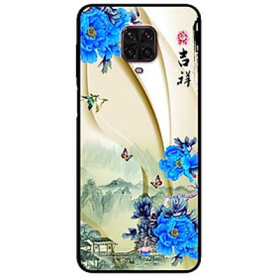Ốp lưng dành cho Xiaomi Redmi Note 9s - Note 9 Pro - Note 9 Promax mẫu Hoa Xanh và Bướm