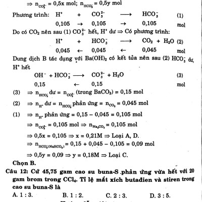 Suy Luận Và Pp Giải Nhanh Đề Thi Trắc Nghiệm Hóa Học 12