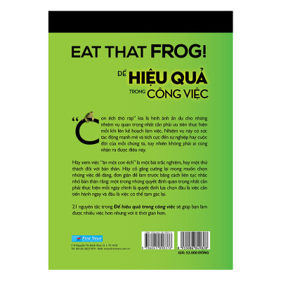 Sách kỹ năng :  Để Hiệu Quả Trong Công Việc - First News