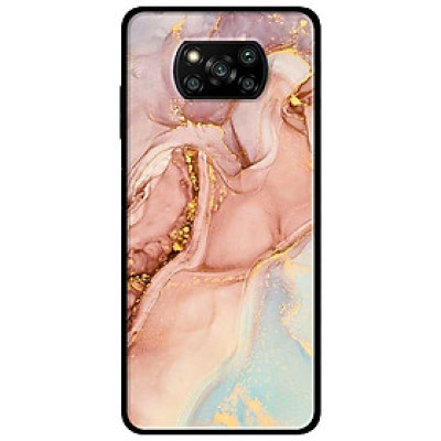 Ốp lưng dành cho Xiaomi Poco X3 mẫu Màu Loang Cam Đất