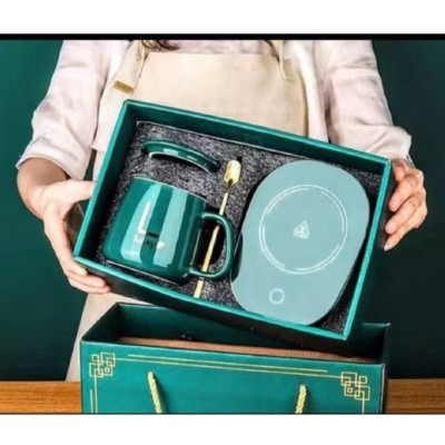 BỘ ĐẾ CỐC HÂM LÀM NÓNG NƯỚC GIỮ NHIỆT BẰNG XỨ GỐM CỰC ĐẸP